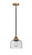 Nouveau 2 LED Mini Pendant in Black Antique Brass (405|288-1S-BAB-G74-LED)