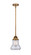 Nouveau 2 One Light Mini Pendant in Brushed Brass (405|288-1S-BB-G192)