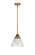 Nouveau 2 LED Mini Pendant in Brushed Brass (405|288-1S-BB-G42-LED)