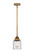 Nouveau 2 One Light Mini Pendant in Brushed Brass (405|288-1S-BB-G52)