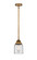 Nouveau 2 LED Mini Pendant in Brushed Brass (405|288-1S-BB-G52-LED)