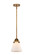 Nouveau 2 One Light Mini Pendant in Brushed Brass (405|288-1S-BB-G61)