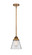Nouveau 2 One Light Mini Pendant in Brushed Brass (405|288-1S-BB-G62)