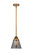 Nouveau 2 One Light Mini Pendant in Brushed Brass (405|288-1S-BB-G63)
