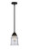 Nouveau 2 LED Mini Pendant in Matte Black (405|288-1S-BK-G184-LED)