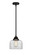 Nouveau 2 One Light Mini Pendant in Matte Black (405|288-1S-BK-G72)