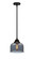 Nouveau 2 One Light Mini Pendant in Matte Black (405|288-1S-BK-G73)