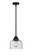 Nouveau 2 One Light Mini Pendant in Matte Black (405|288-1S-BK-G74)