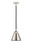 Nouveau 2 LED Mini Pendant in Black Polished Nickel (405|288-1S-BPN-M13-PN-LED)