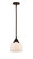 Nouveau 2 One Light Mini Pendant in Oil Rubbed Bronze (405|288-1S-OB-G71)