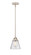 Nouveau 2 One Light Mini Pendant in Polished Nickel (405|288-1S-PN-G64)