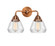 Nouveau 2 Two Light Bath Vanity in Antique Copper (405|288-2W-AC-G172)
