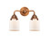 Nouveau 2 Two Light Bath Vanity in Antique Copper (405|288-2W-AC-G51)