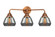 Nouveau 2 Three Light Bath Vanity in Antique Copper (405|288-3W-AC-G173)