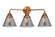 Nouveau 2 Three Light Bath Vanity in Antique Copper (405|288-3W-AC-G43)