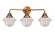 Nouveau 2 LED Bath Vanity in Antique Copper (405|288-3W-AC-G534-LED)