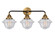 Nouveau 2 Three Light Bath Vanity in Black Antique Brass (405|288-3W-BAB-G534)