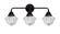 Nouveau 2 LED Bath Vanity in Matte Black (405|288-3W-BK-G532-LED)
