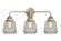 Nouveau 2 LED Bath Vanity in Brushed Satin Nickel (405|288-3W-SN-G142-LED)