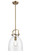 Downtown Urban LED Mini Pendant in Brushed Brass (405|412-1S-BB-10CL-LED)