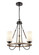 Paladin Three Light Mini Chandelier in Matte Black (405|442-3CR-BK-G4421)