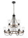 Paladin Nine Light Chandelier in Matte Black (405|442-9CR-BK-G4422)