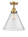 Caden LED Flush Mount in Brushed Brass (405|447-1C-BB-G44-L-LED)