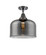Caden LED Semi-Flush Mount in Matte Black (405|447-1C-BK-G73-L-LED)