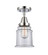 Caden One Light Semi-Flush Mount in Polished Chrome (405|447-1C-PC-G182)