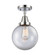 Caden One Light Semi-Flush Mount in Polished Chrome (405|447-1C-PC-G202-8)