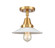 Caden LED Semi-Flush Mount in Satin Gold (405|447-1C-SG-G1-LED)