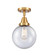 Caden One Light Semi-Flush Mount in Satin Gold (405|447-1C-SG-G204-8)