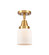 Caden One Light Semi-Flush Mount in Satin Gold (405|447-1C-SG-G51)