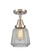 Caden LED Semi-Flush Mount in Brushed Satin Nickel (405|447-1C-SN-G142-LED)