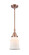 Caden LED Mini Pendant in Antique Copper (405|447-1S-AC-G181-LED)