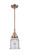 Caden LED Mini Pendant in Antique Copper (405|447-1S-AC-G184-LED)