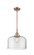 Caden LED Mini Pendant in Antique Copper (405|447-1S-AC-G72-L-LED)