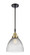 Caden One Light Mini Pendant in Black Antique Brass (405|447-1S-BAB-G222)