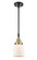 Caden One Light Mini Pendant in Black Antique Brass (405|447-1S-BAB-G51)