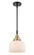 Caden LED Mini Pendant in Black Antique Brass (405|447-1S-BAB-G71-LED)