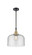 Caden LED Mini Pendant in Black Antique Brass (405|447-1S-BAB-G74-L-LED)