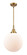 Caden LED Mini Pendant in Brushed Brass (405|447-1S-BB-G201-12-LED)
