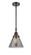 Caden LED Mini Pendant in Matte Black (405|447-1S-BK-G43-LED)