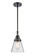 Caden LED Mini Pendant in Matte Black (405|447-1S-BK-G64-LED)