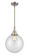 Caden One Light Mini Pendant in Brushed Satin Nickel (405|447-1S-SN-G202-10)