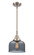 Caden One Light Mini Pendant in Brushed Satin Nickel (405|447-1S-SN-G73)