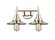 Caden Two Light Bath Vanity in Brushed Brass (405|447-2W-BB-M6-BK)