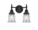 Caden Two Light Bath Vanity in Matte Black (405|447-2W-BK-G182S)