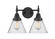 Caden Two Light Bath Vanity in Matte Black (405|447-2W-BK-G44)