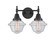 Caden LED Bath Vanity in Matte Black (405|447-2W-BK-G534-LED)